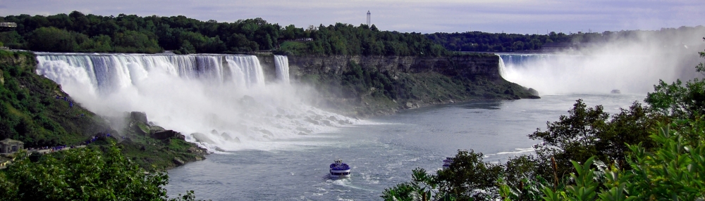 Broad View of Niagara Falls
